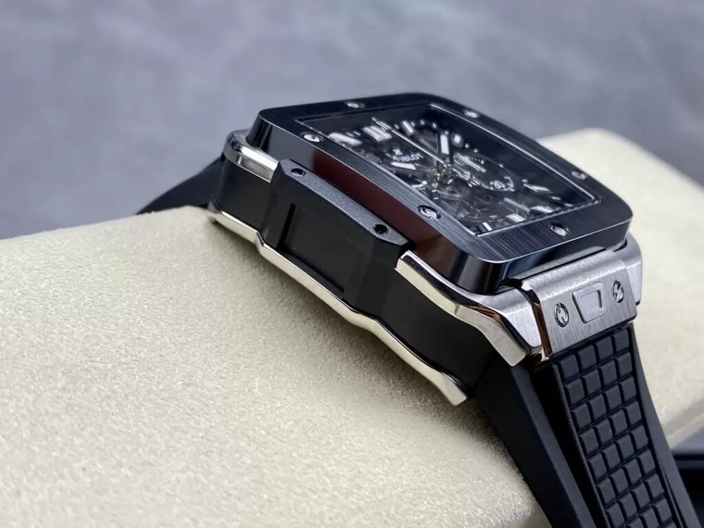 Hublot Replica 1:1 Watch Big Bang Square Titanium Black Ceramic Bezel 42mm