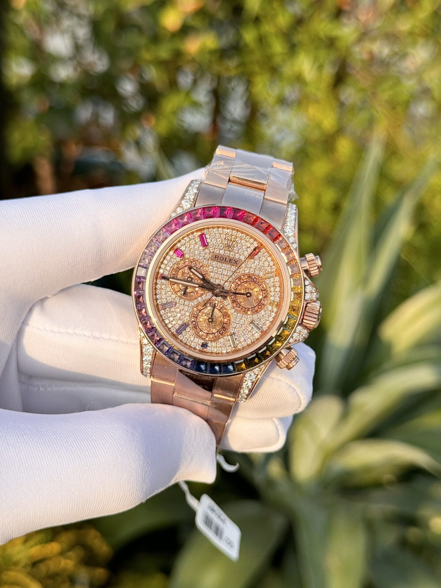 Rolex Replica 1:1 Watch Daytona Gold Wrapped Moissanite Diamond 40mm