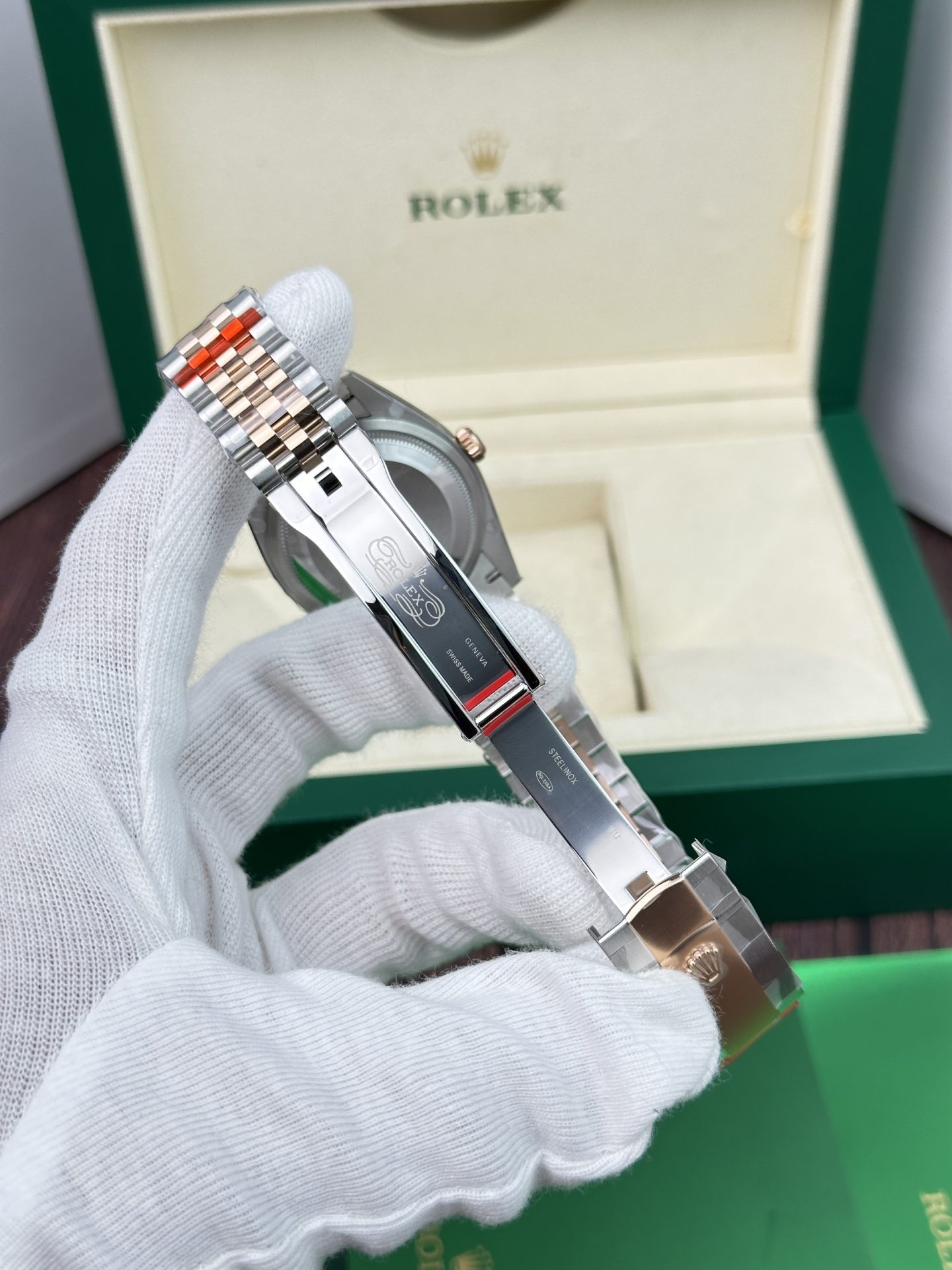 Rolex Replica 11 Watch Datejust Rose Gold Plated Chocolate Dial EW Factory 36mm