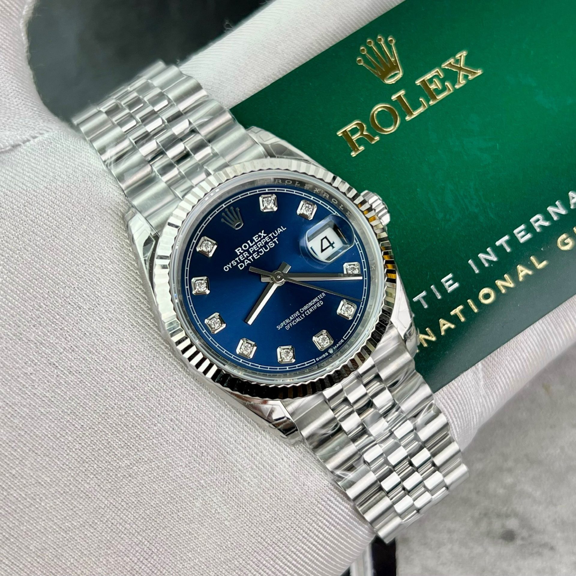 Rolex Replica 1:1 Watch DateJust 126234 Blue Dial Jubilee Strap Factory VS 36mm