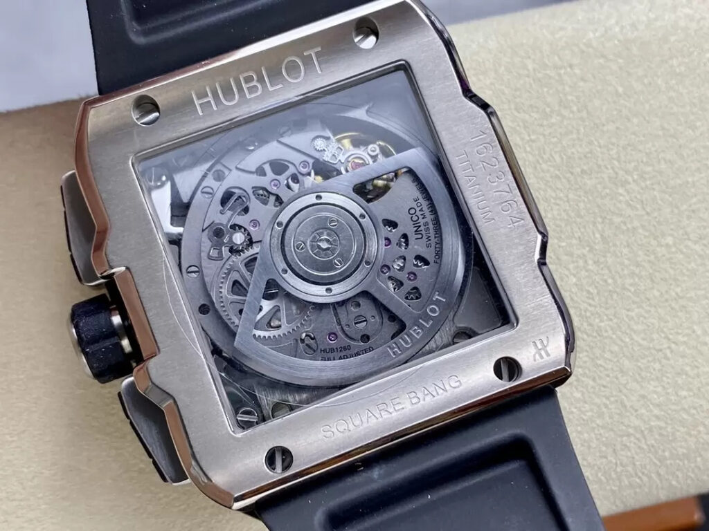Hublot Replica 1:1 Watch Big Bang Square Titanium Black Ceramic Bezel 42mm