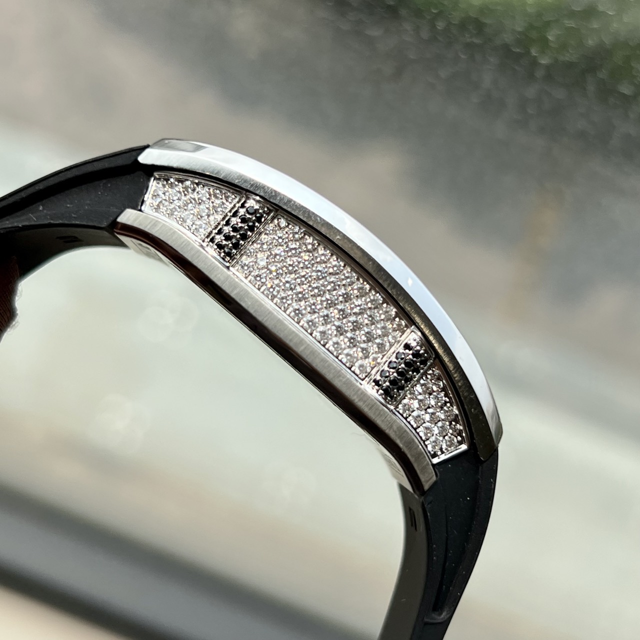 Richard Mille Replica 11 Watch RM007 Women s with Stone Rubber Strap 36mm