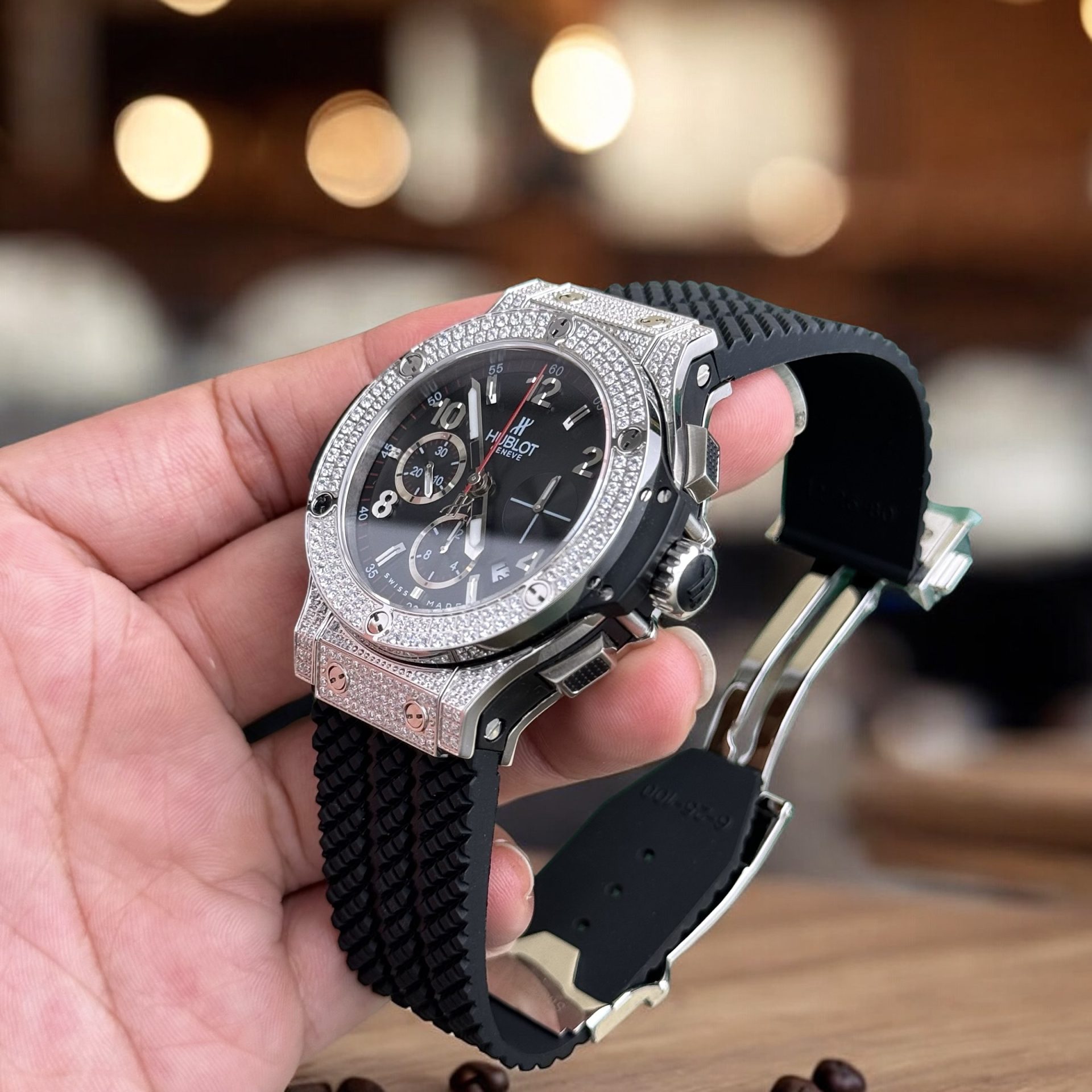 Hublot Rep 11 Watch Big Bang Chronograph Diamonds 44mm