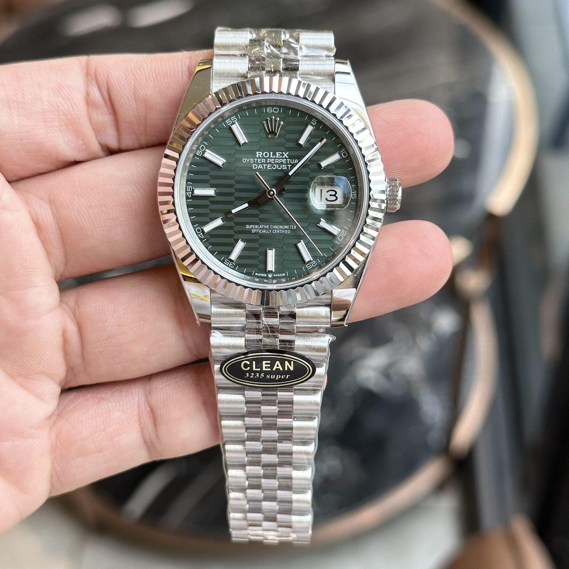 Rolex Replica Watch DateJust 126334 Green Fold Dial Clean Factory 41mm