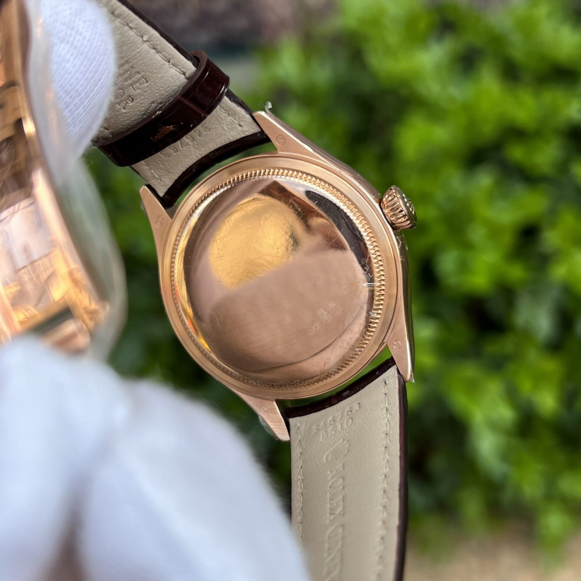 Rolex Replica 11 Watch Cellini Moonphase 50535 Rose Gold Plated White Dial 39mm