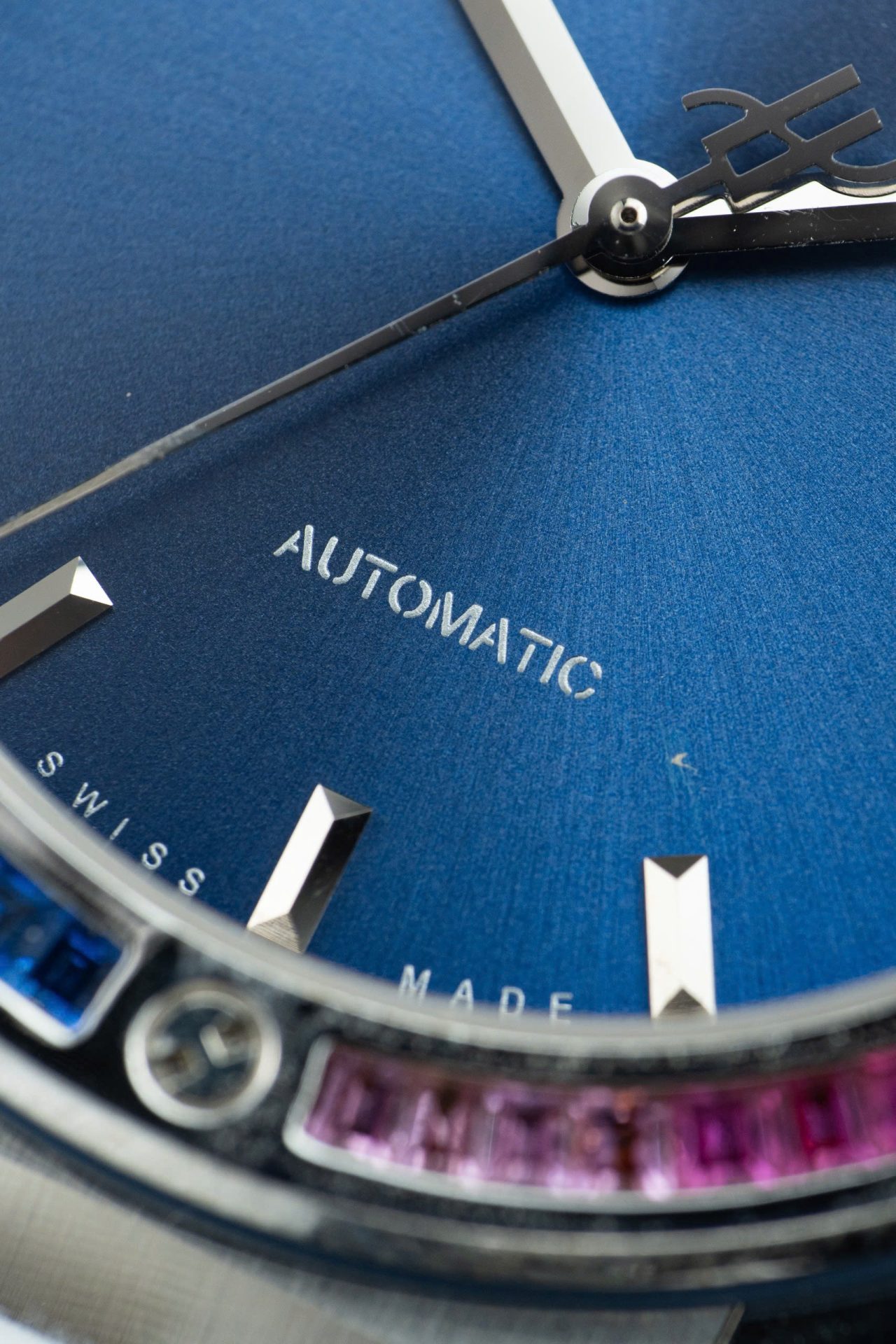 Hublot Classic Fusion Titanium Rainbow Refined Synthentic Gemstones Bezel Best Copy 42mm
