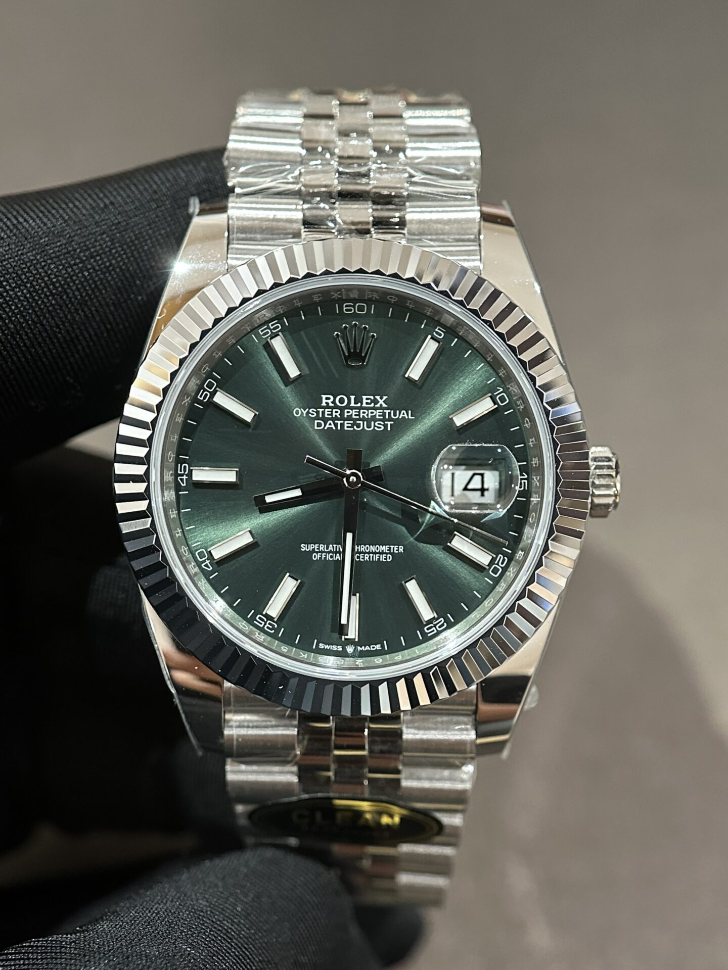 Rolex DateJust 126334 Green Dial Replica 1:1 Watch Factory Clean 41mm