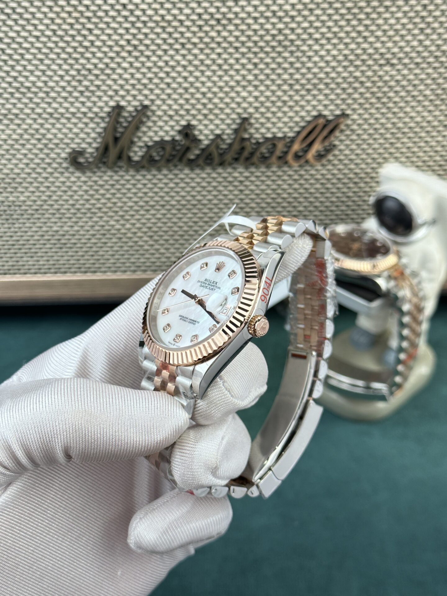 Rolex Replica 11 Watch DateJust Rose Gold Wrapped Mother-of-Pearl Dial GM Factory 36mm