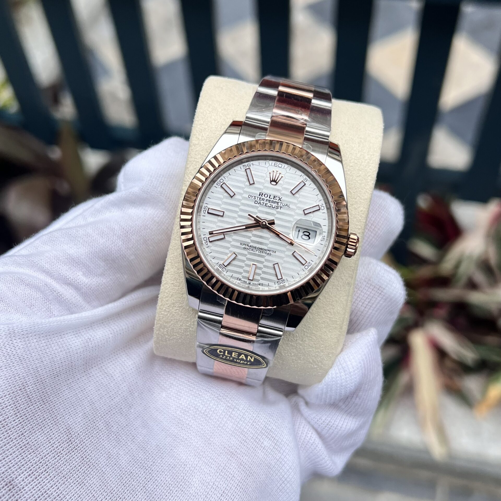 Rolex Replica Watch DateJust 126331 White Brick Dial Metal Strap 41mm