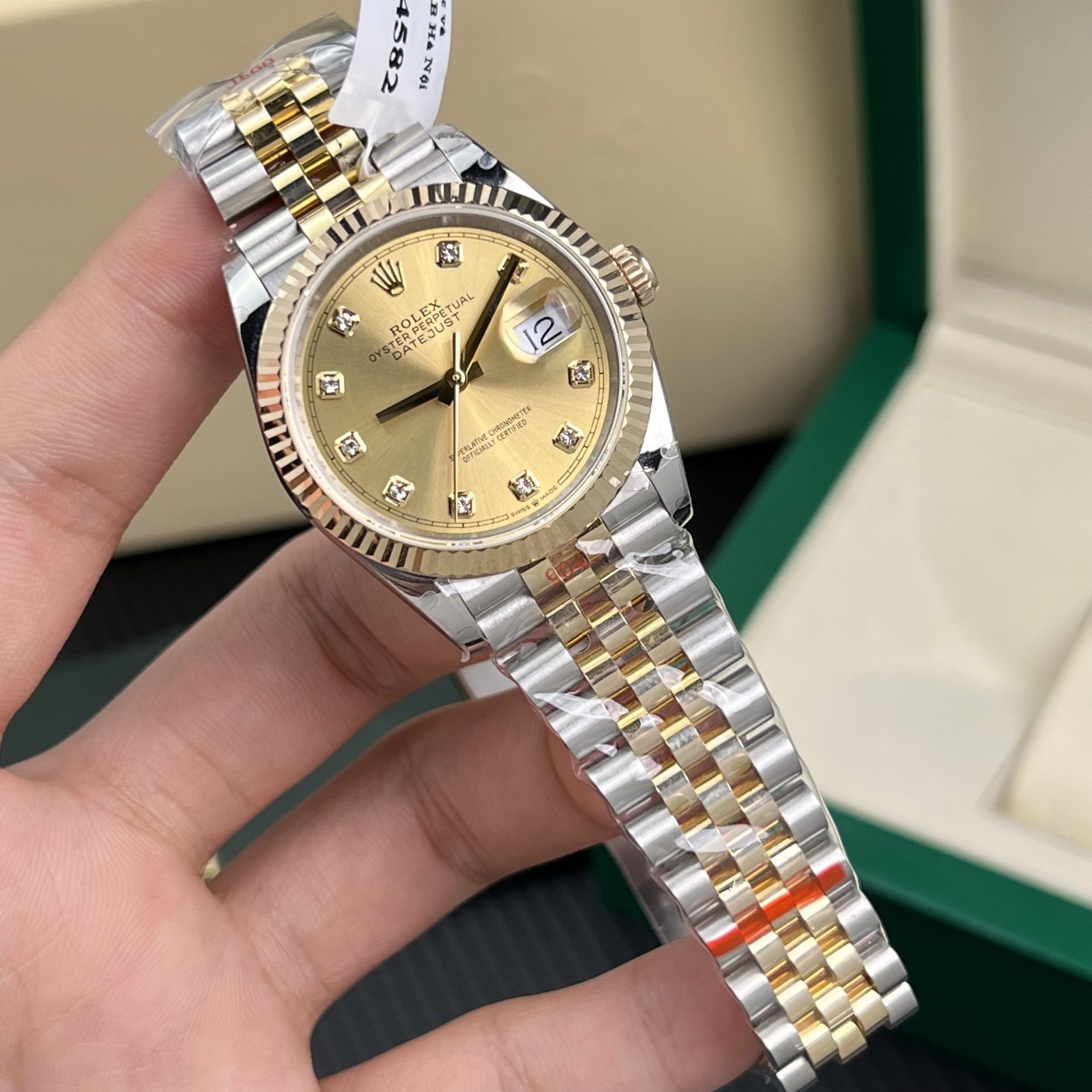 Rolex Replica 1:1 Watch DateJust Gold Wrapped Jubilee Strap GM Factory 36mm