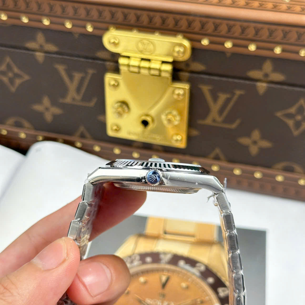 Rolex Land-Dweller 127336 Ice Blue   Honeycomb Motif Dial Best Fake Watches 40mm