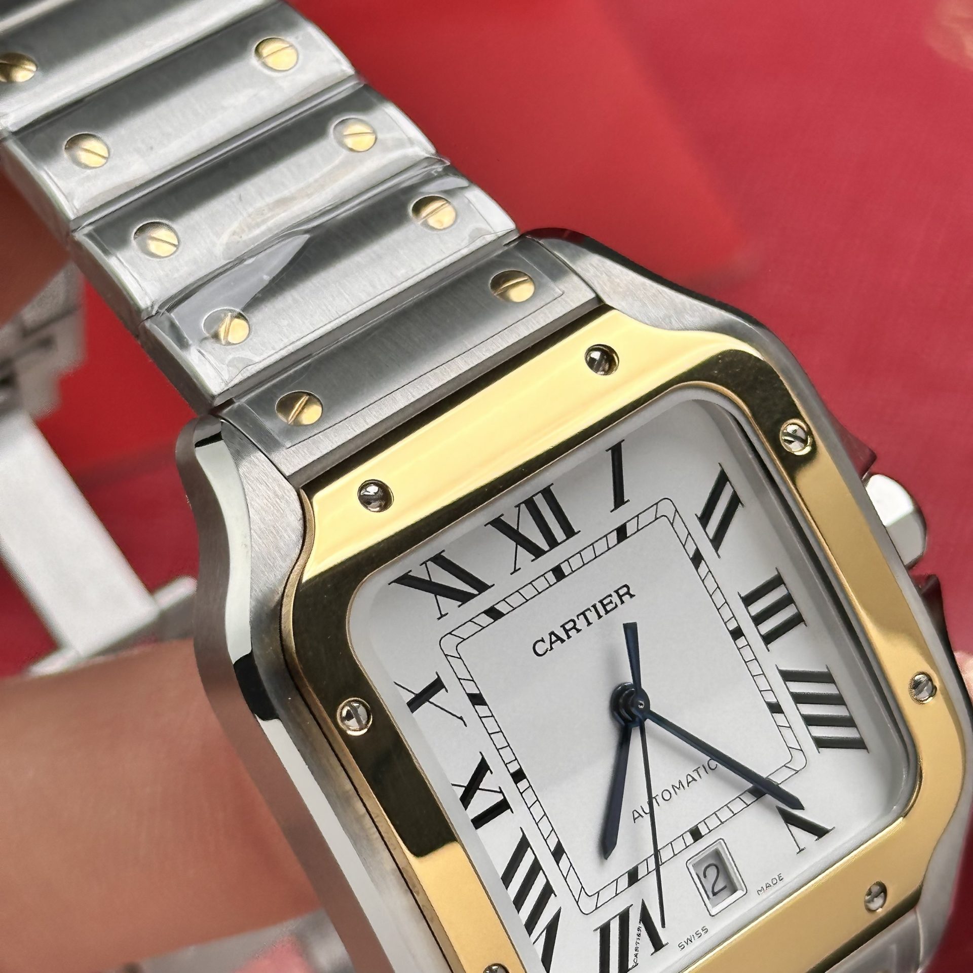 Cartier Replica 11 Watch Santos de Cartier W2SA0009 Demi Gold BV Factory 39.8mm