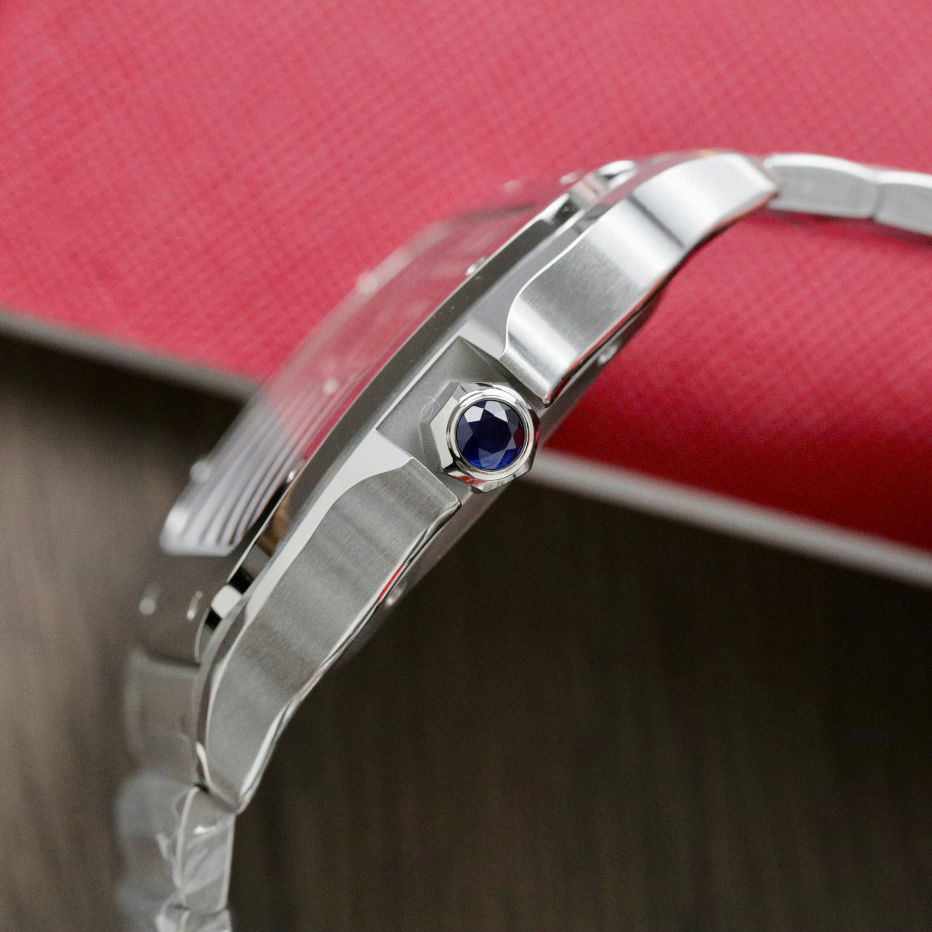 Cartier Santos WSSA0064 Fake Watch Brown Dial BV Factory 39.8mm