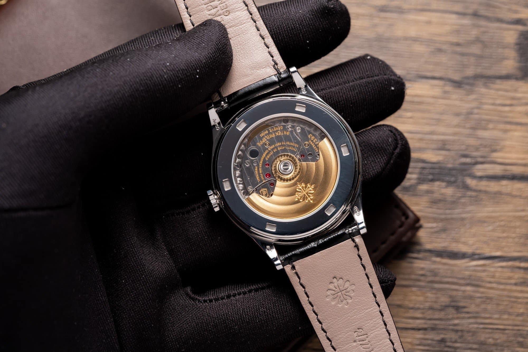 Patek Philippe Calatrava 5298P Replica 1:1 Watch Black With Stone Bezel 38mm