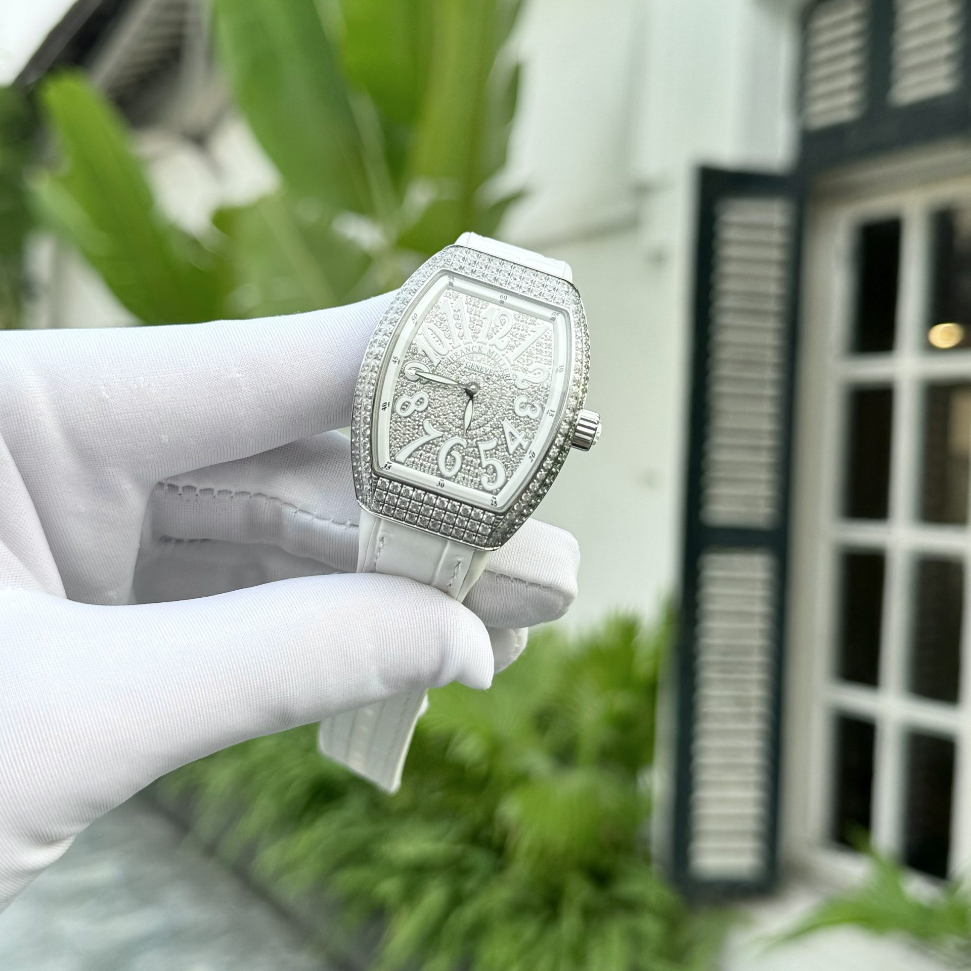 Franck Muller Replica 11 Watch V32 Women s White Dial With Diamond ABF Factory 32x40mm