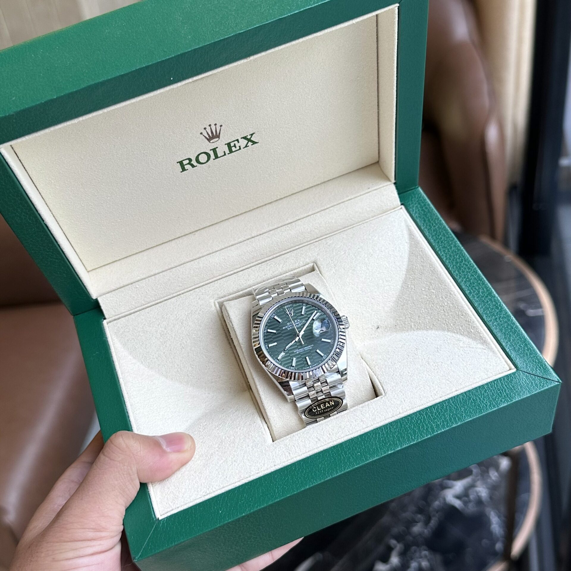 Rolex Replica Watch DateJust 126334 Green Fold Dial Clean Factory 41mm