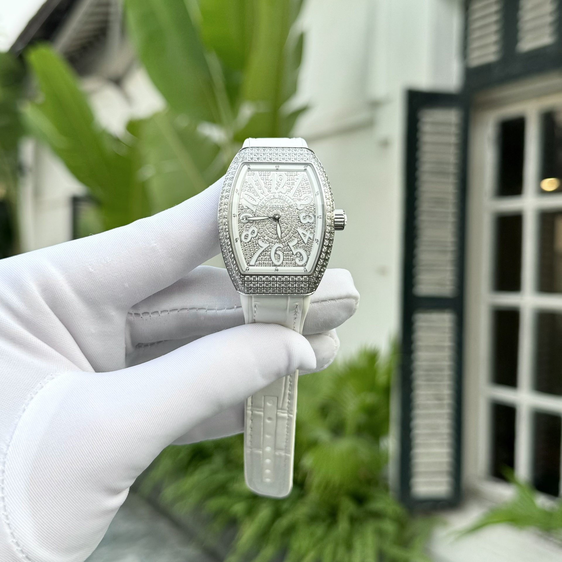 Franck Muller Replica 11 Watch V32 Women s White Dial With Diamond ABF Factory 32x40mm