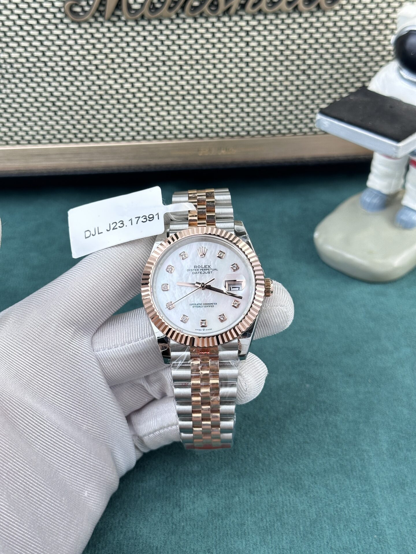 Rolex Replica 11 Watch DateJust Rose Gold Wrapped Mother-of-Pearl Dial GM Factory 36mm