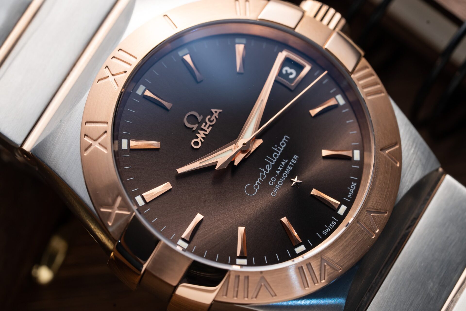 Omega Constellation Replica 1:1 Watch chocolate dial VS Factory 41mm
