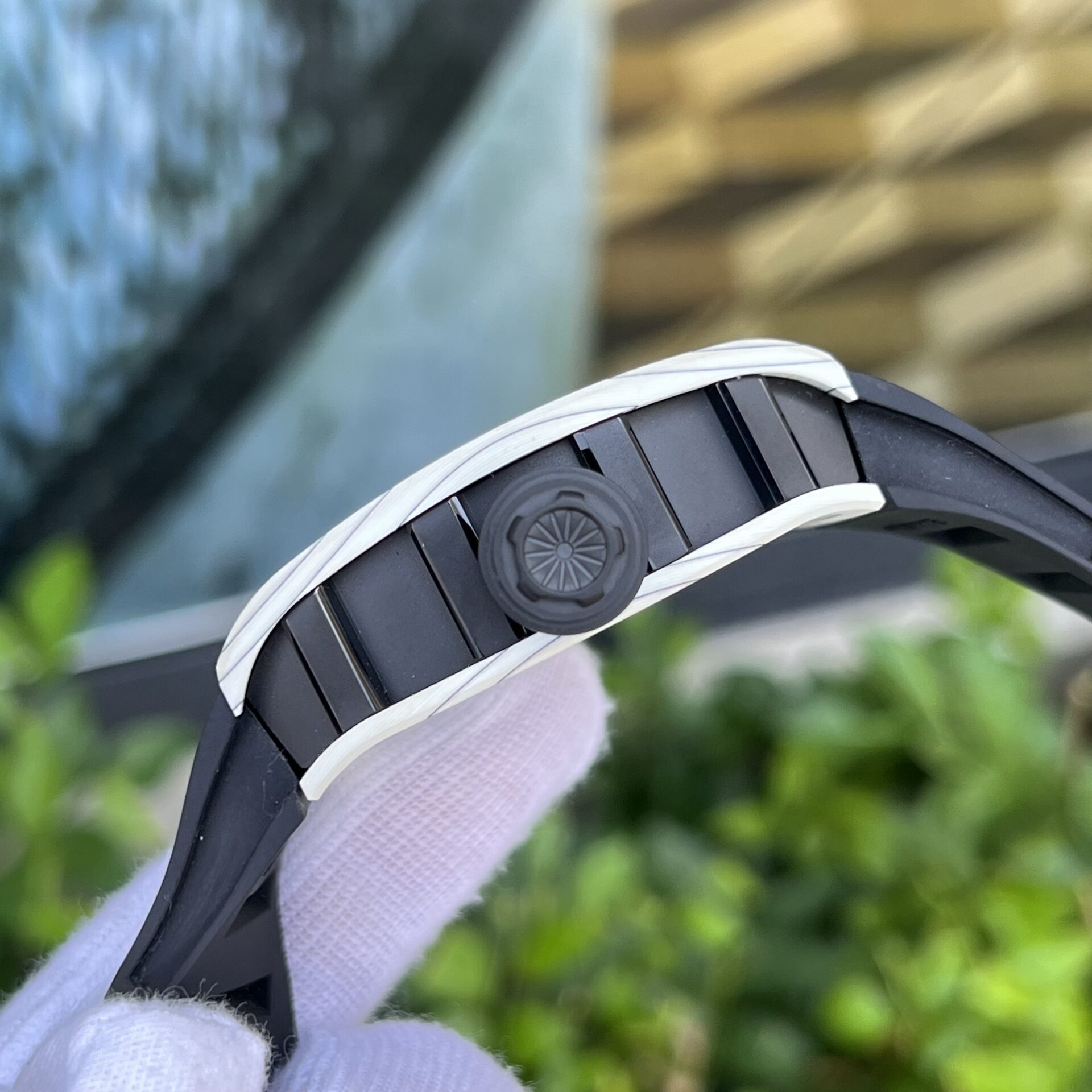 Richard Mille Replica 1:1 Watch RM052 Skull Tourbillon White Case 43mm