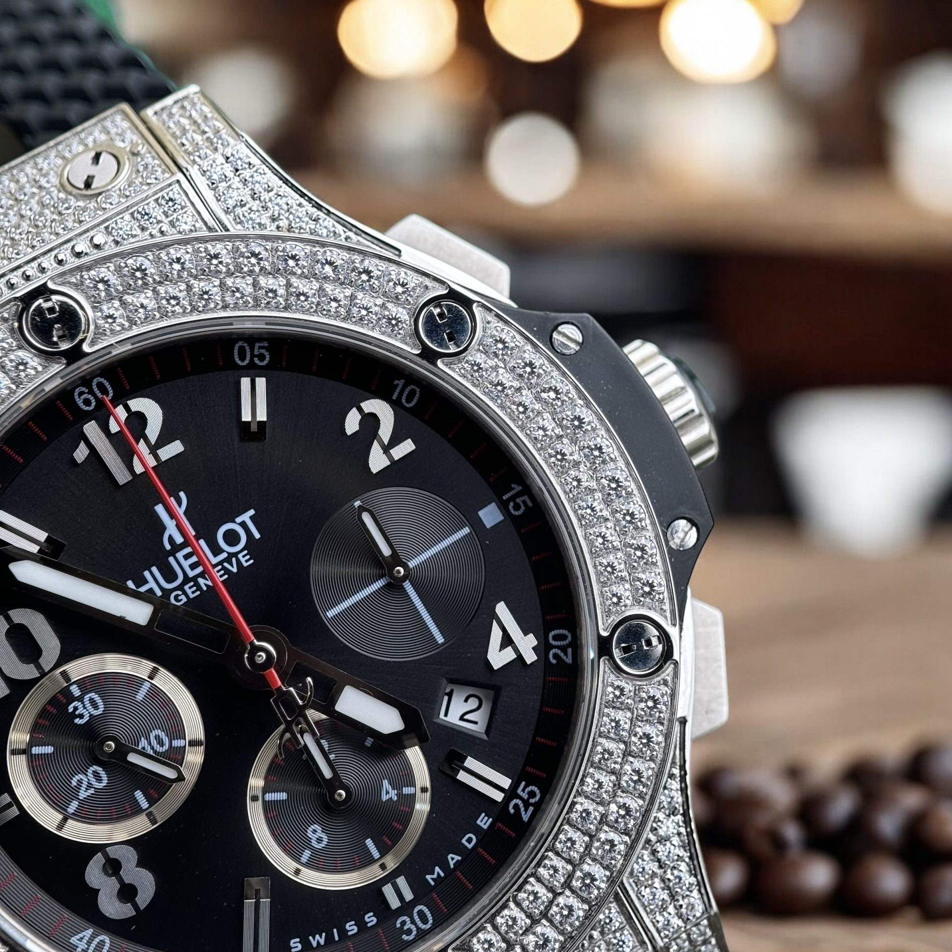 Hublot Rep 11 Watch Big Bang Chronograph Diamonds 44mm