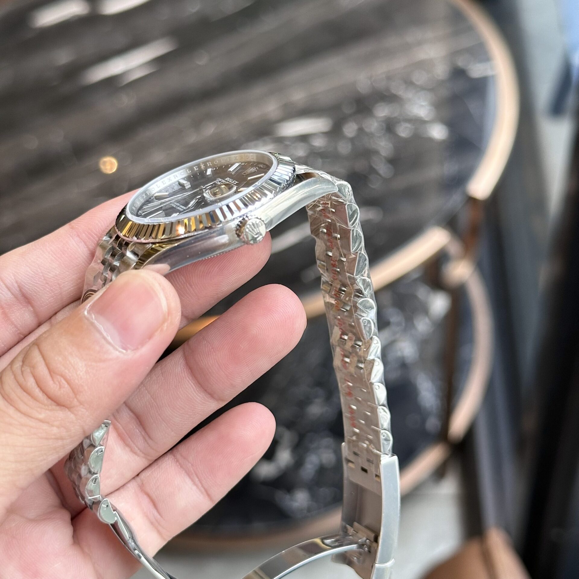 Rolex DateJust 126334 Replica 1:1 Watch Fold Blue Dial Clean 41mm