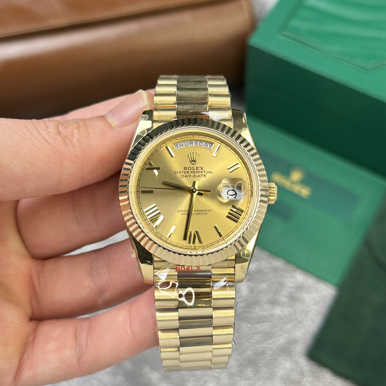 Rolex Replica 1:1 Watch Day-Date 228238 V2  Roman Numerals GM Factory 40mm