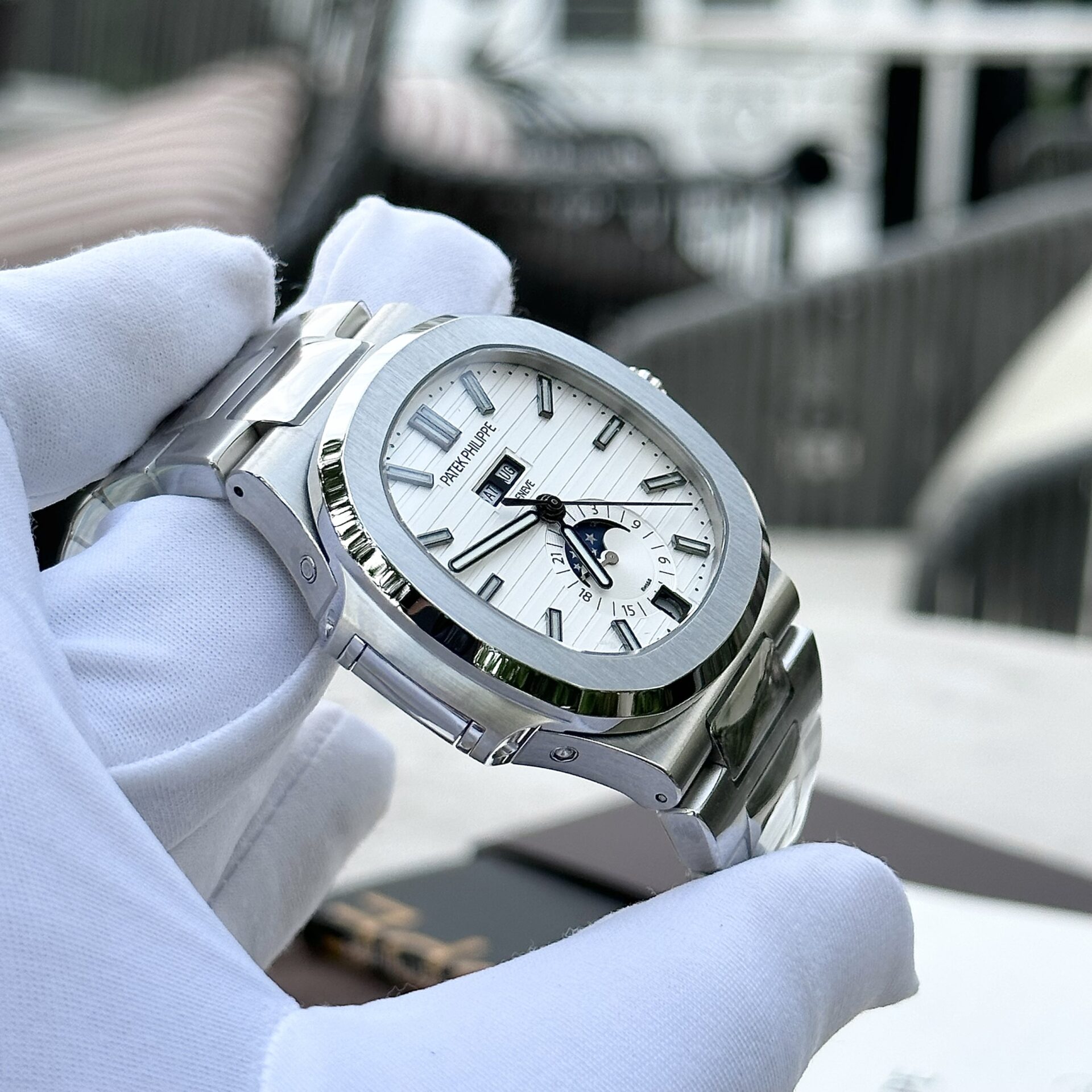 Patek Philippe Nautilus 5726 Replica 1:1 Watch White Dial PPF 40.5mm
