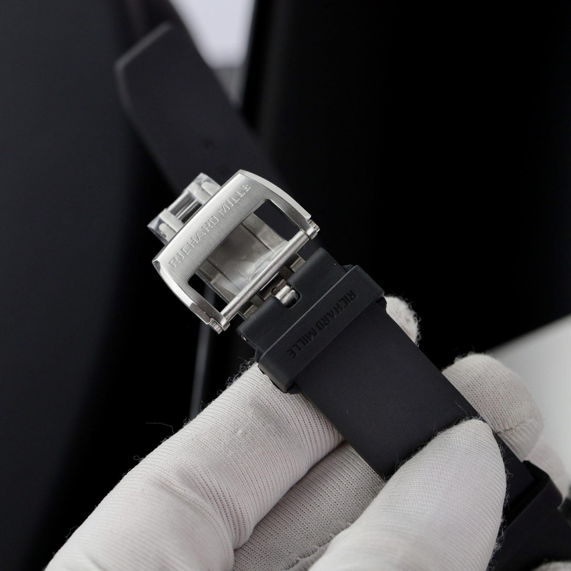 Richard Mille Replica 1:1 Watch RM67 Black Face With Stone Automatic Mechanical 40mm
