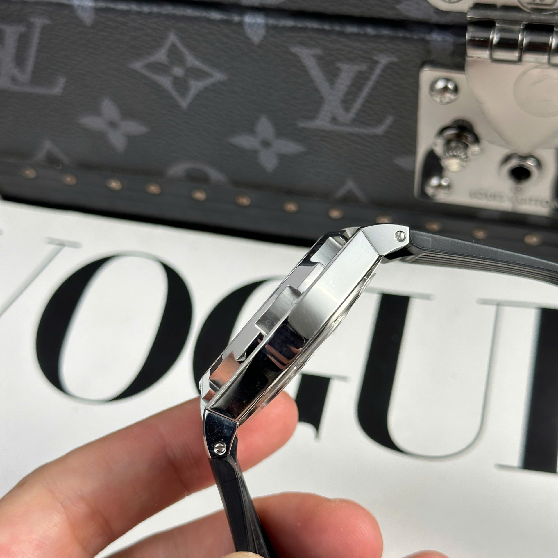 Vacheron Constantin Overseas Dual Time 47450 Knock Off Watches Gray Dial Rubber Strap 9F Factory 42mm