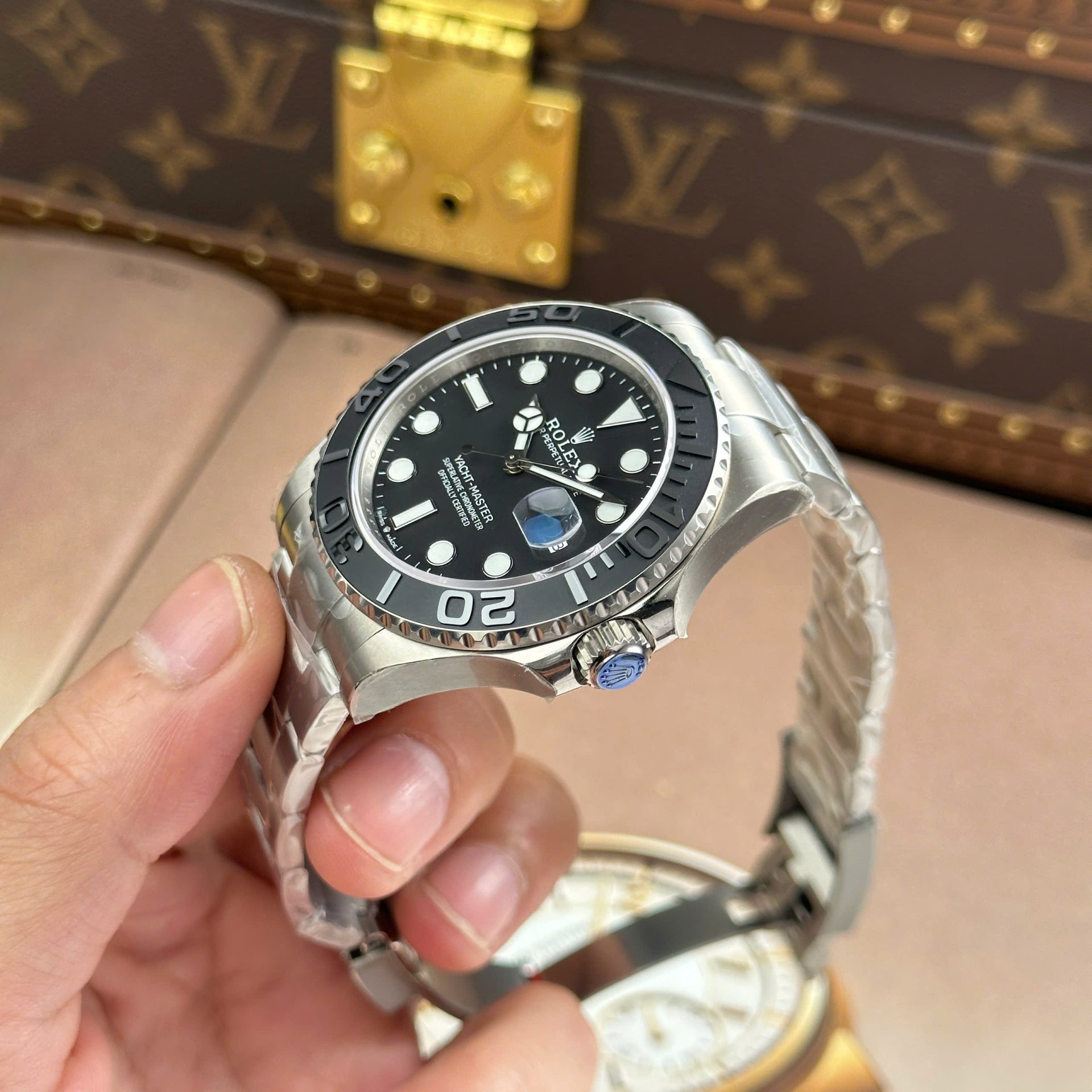 Rolex Yacht-Master Titanium 226627 Replica Watches Black Dial Automatic Movement VS Factory 42mm