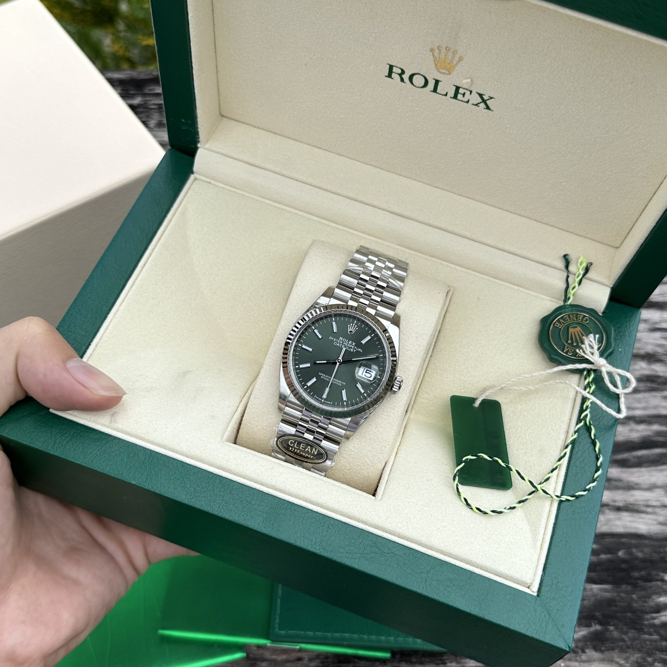 Rolex DateJust 126234 Green Dial Jubilee Replica 1:1 Watch Factory Clean 36MM