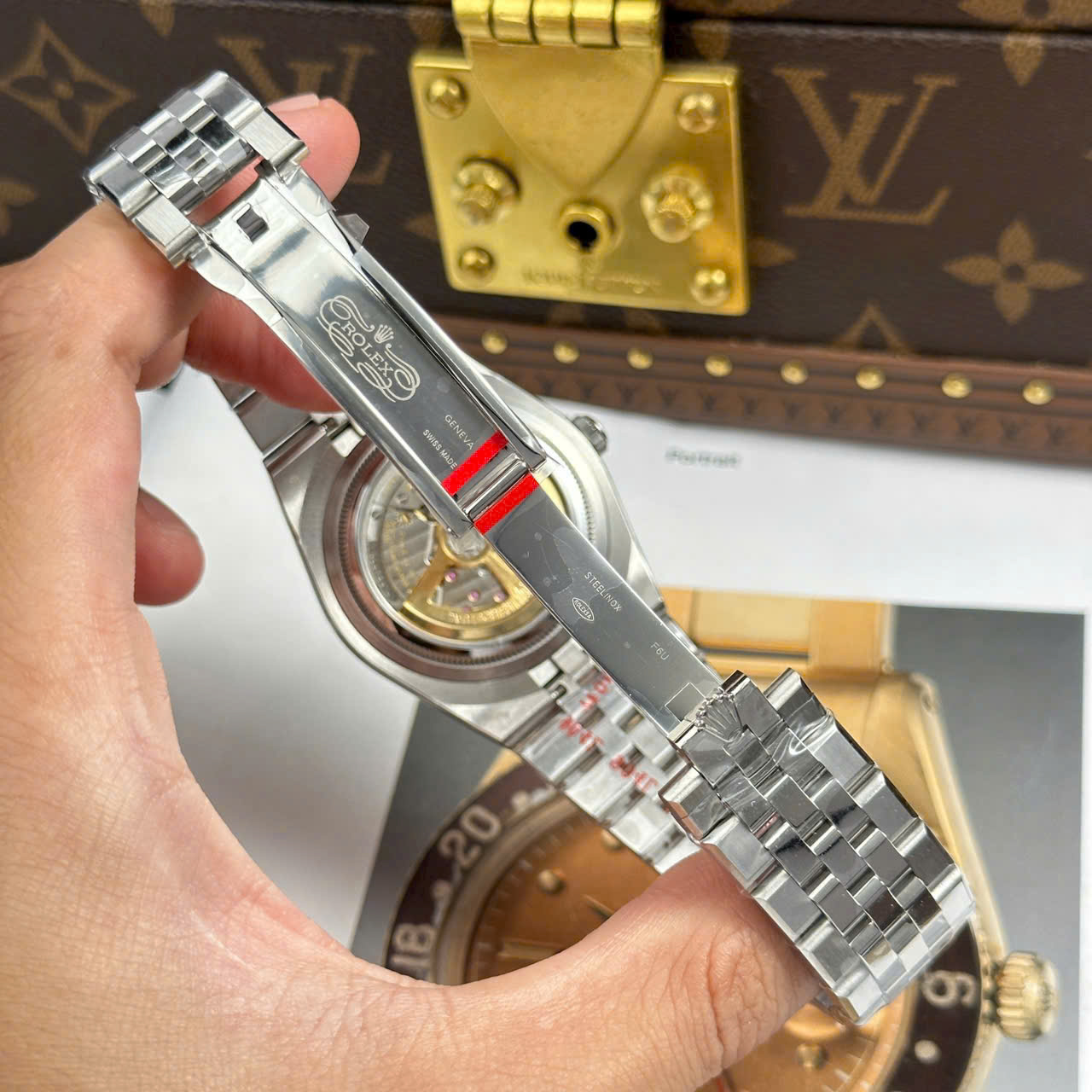 Rolex Land-Dweller 127336 Ice Blue   Honeycomb Motif Dial Best Fake Watches 40mm