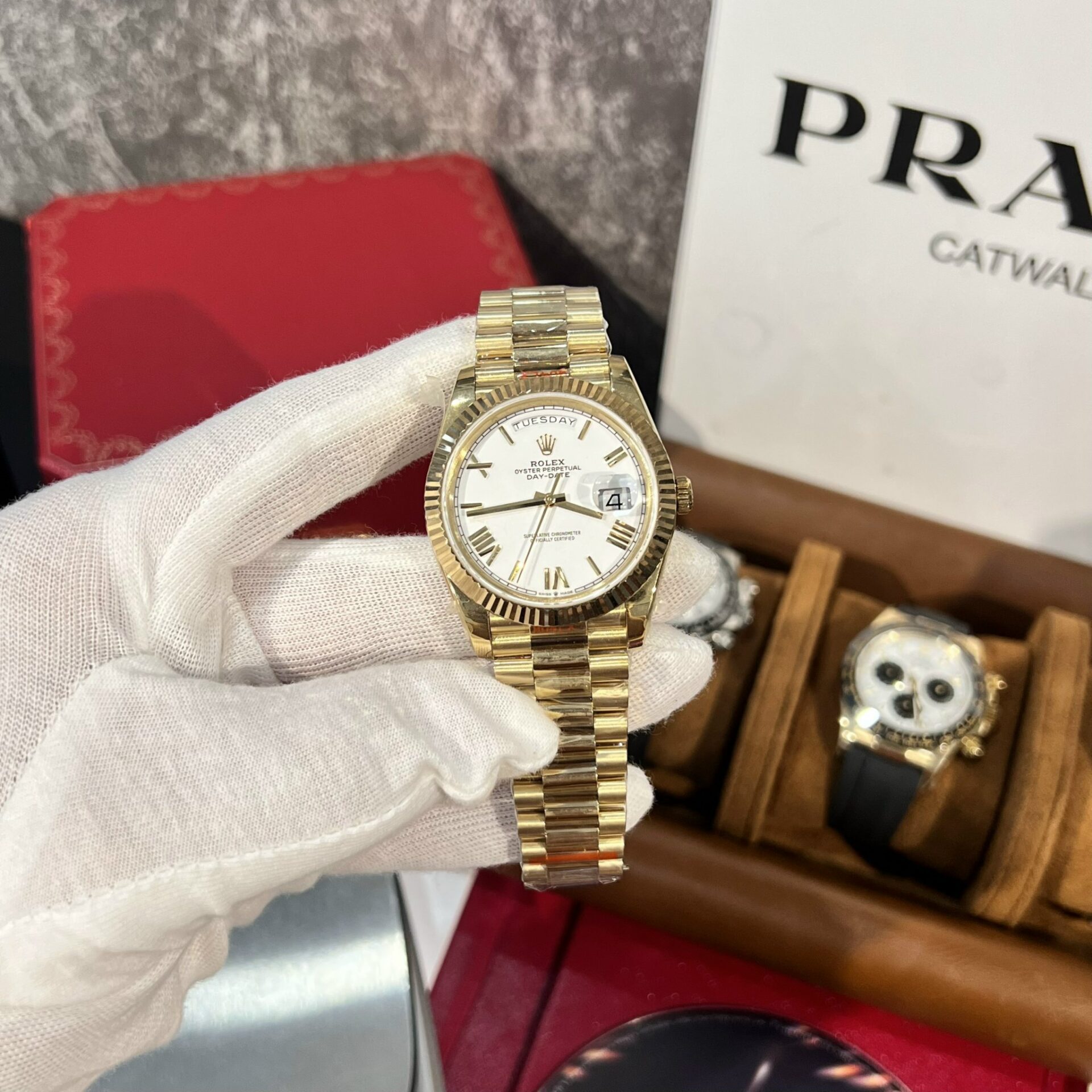 Rolex Replica 1:1 Watch Day-Date 228238 White Dial Factory GM V2 40mm