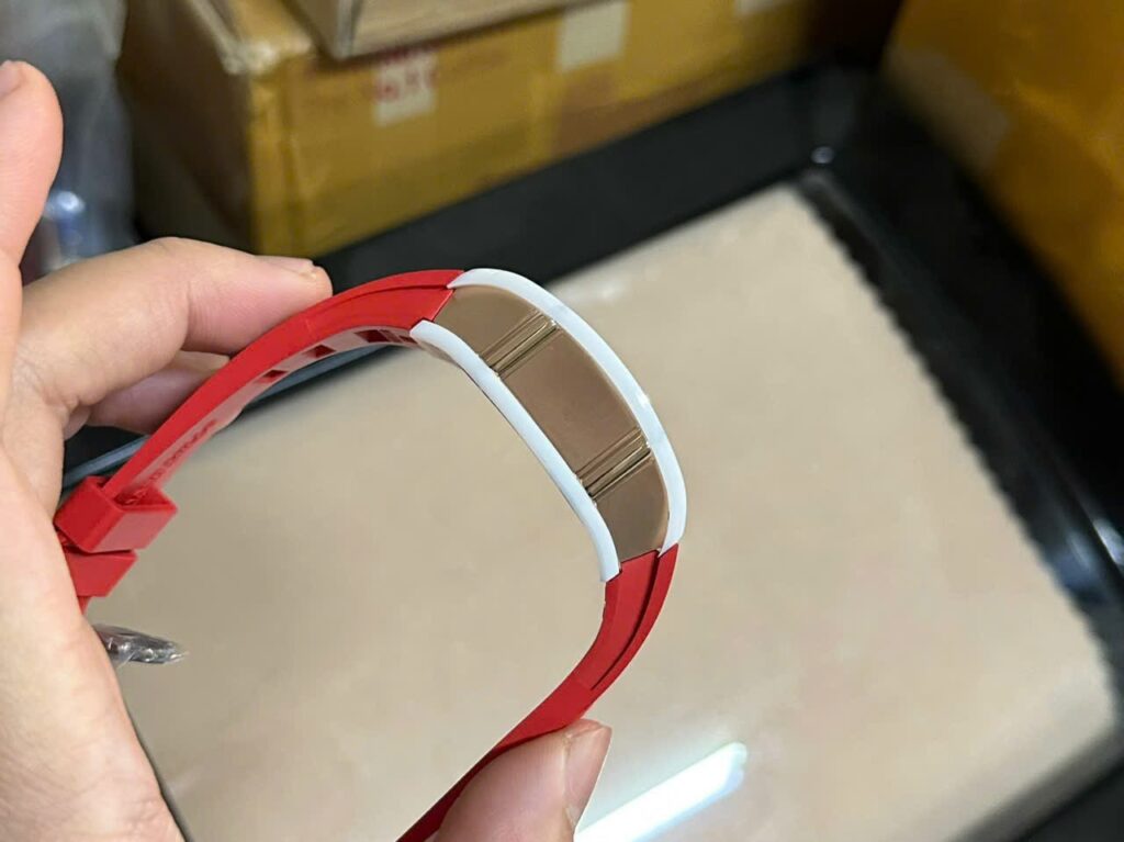 Richard Mille Replica 1:1 Watch RM88 Smiley Red Rubber Strap 42mm