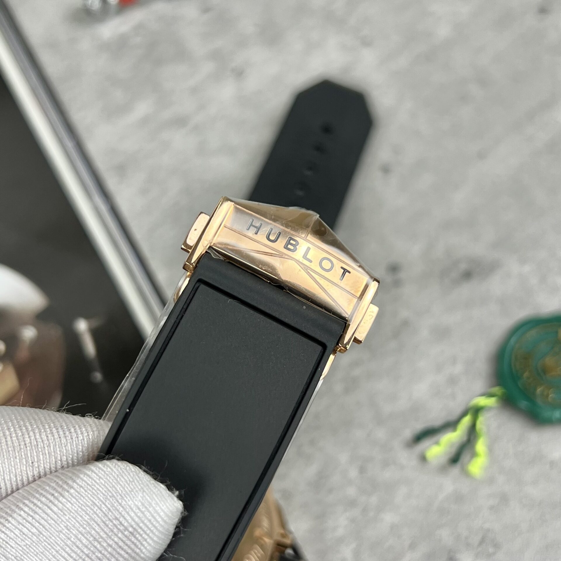 Hublot Replica Watch Big Bang Sang Bleu II King Gold Diamond 45mm