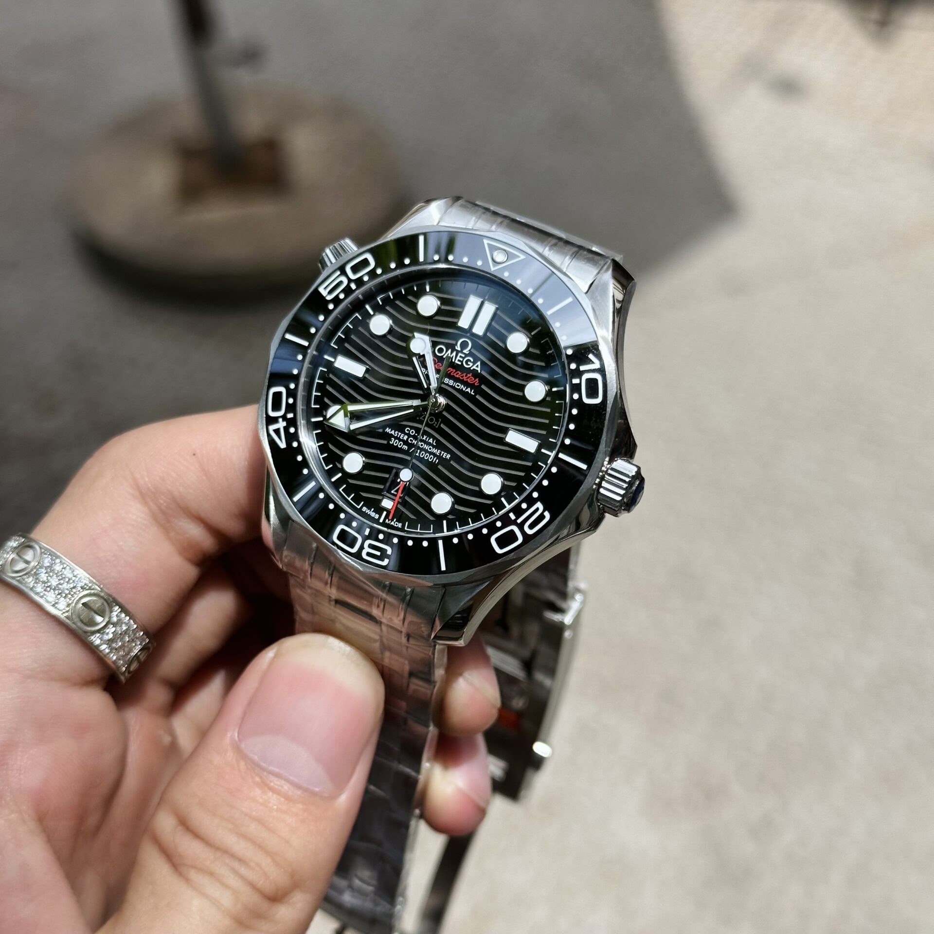 Omega Replica 1:1 Watch Seamaster Black Dial Full Set VS Factory 42mm