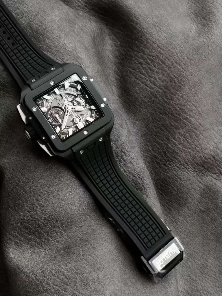 Hublot Replica 1:1 Watch Black Ceramic Square Bang Unico Chronograph 42mm