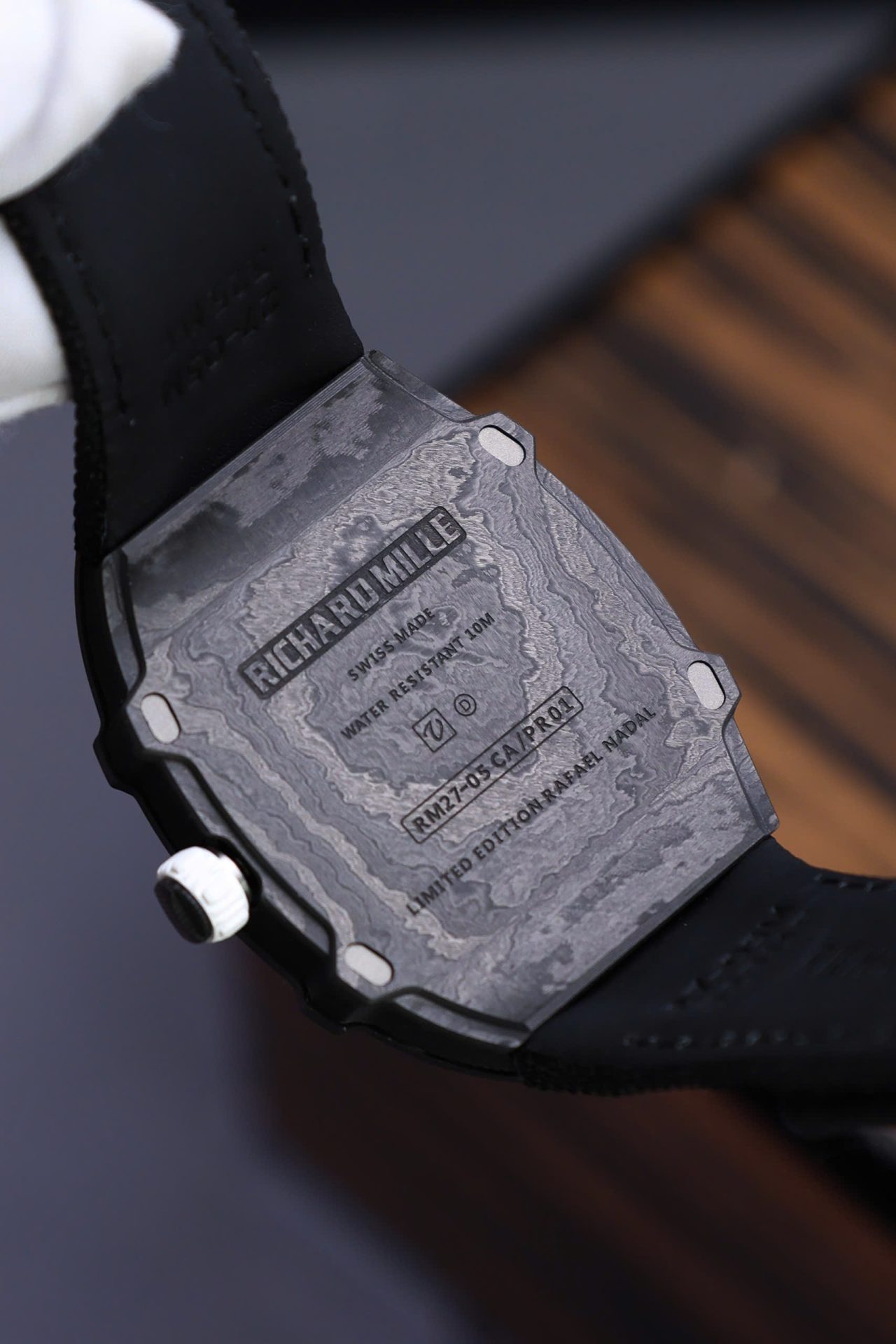 Richard Mille Copies Watches RM27-05 Rafael Nadal Carbon Black 37.25×47.25mm