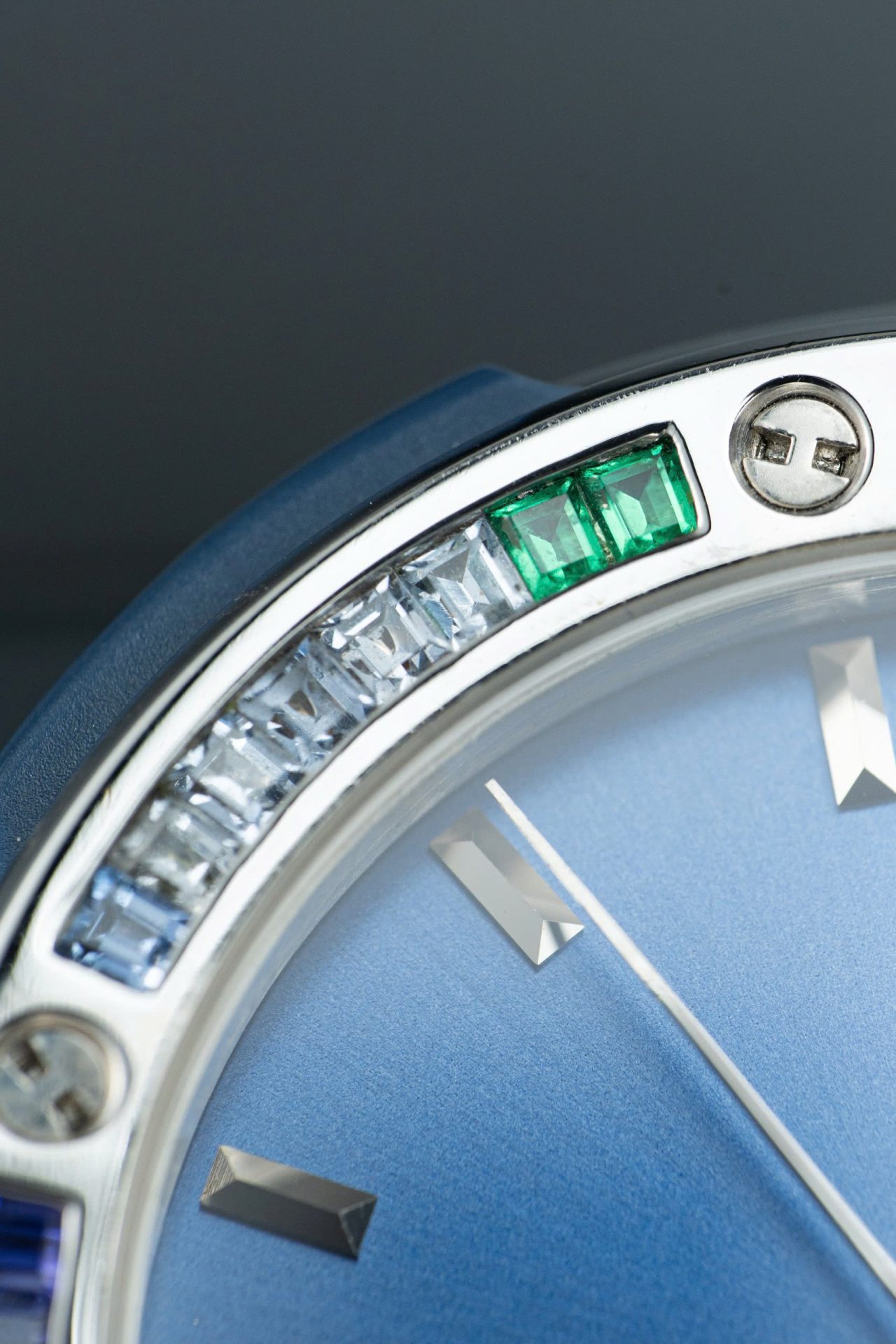 Hublot Classic Fusion Titanium Rainbow Refined Synthentic Gemstones Bezel Best Copy 42mm