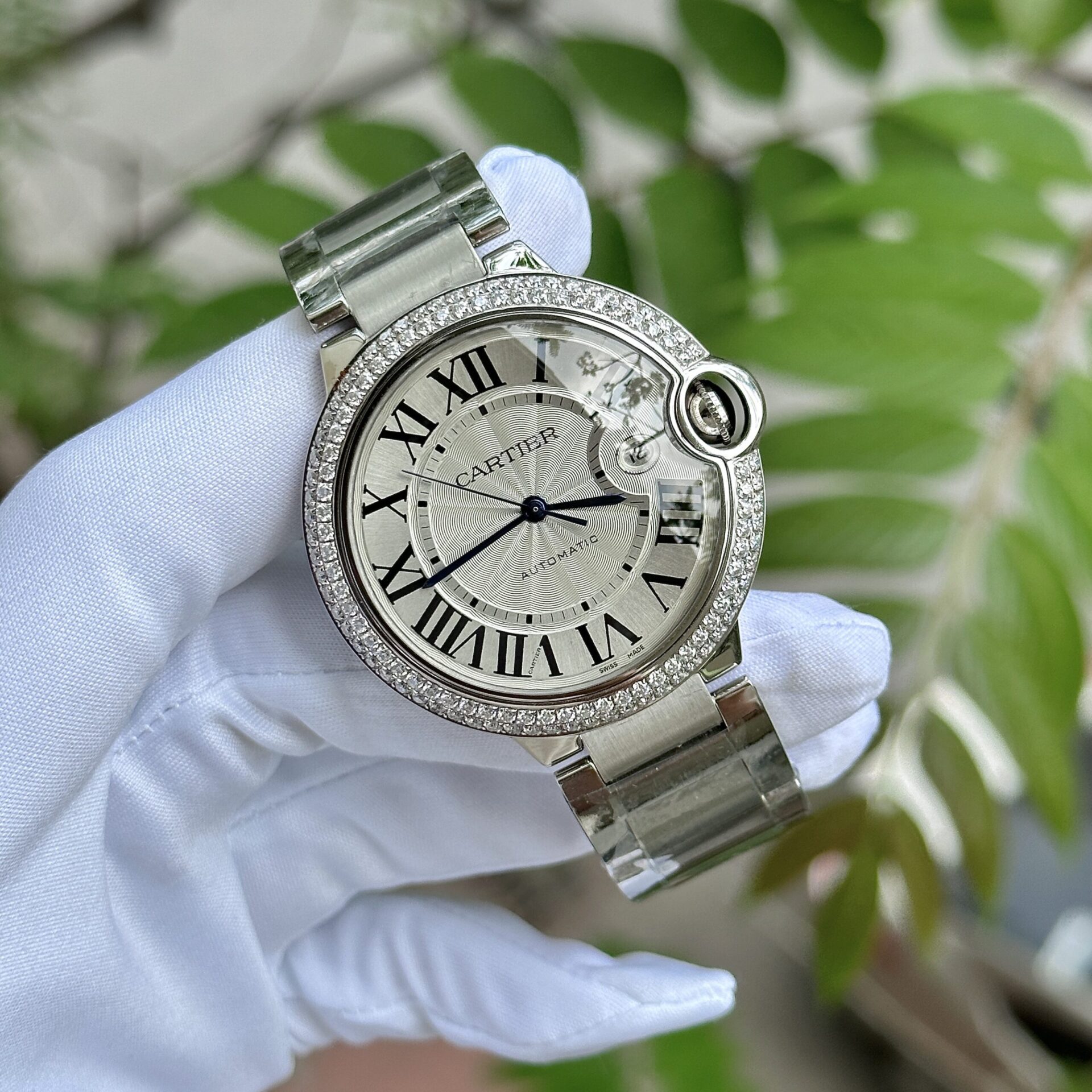 Cartier Replica 1:1 Watch Ballon Degrees With Moissanite Diamond Bezel 42mm