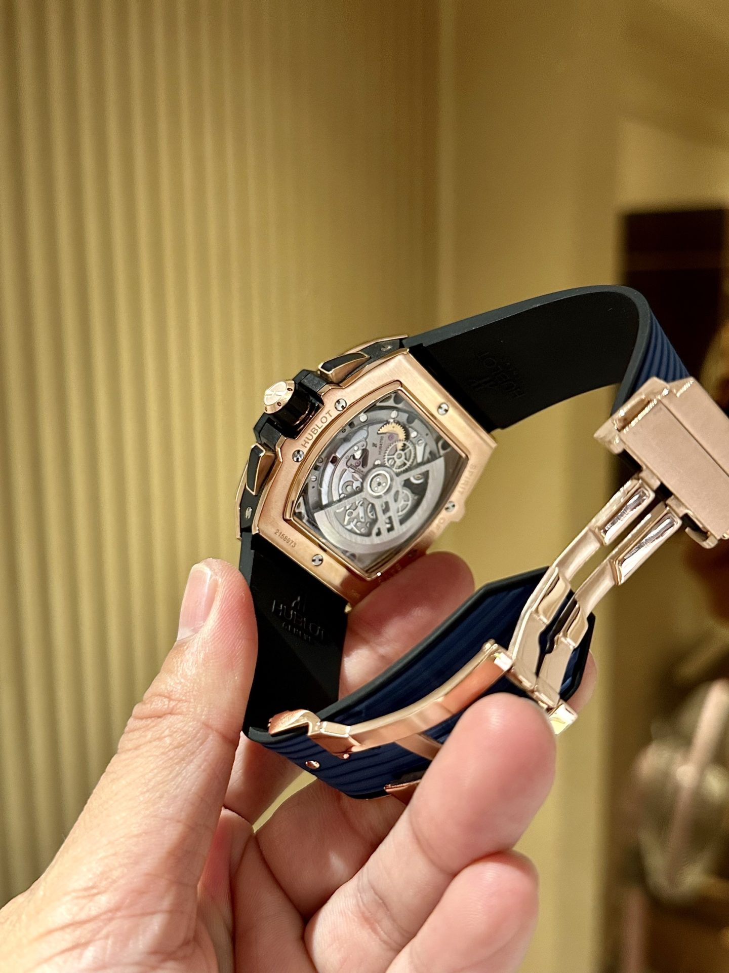 Hublot Replica 1:1 Watch Spirit Of Big Bang Blue Chronograph King Gold 42mm