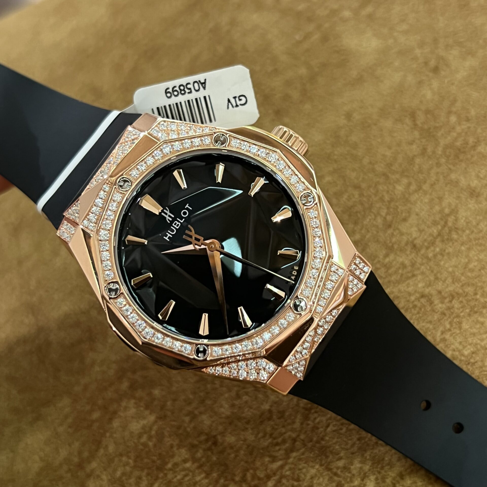 Hublot Replica 1:1 Watch Orlinski King Gold Demi With Moissanite Diamond 40mm