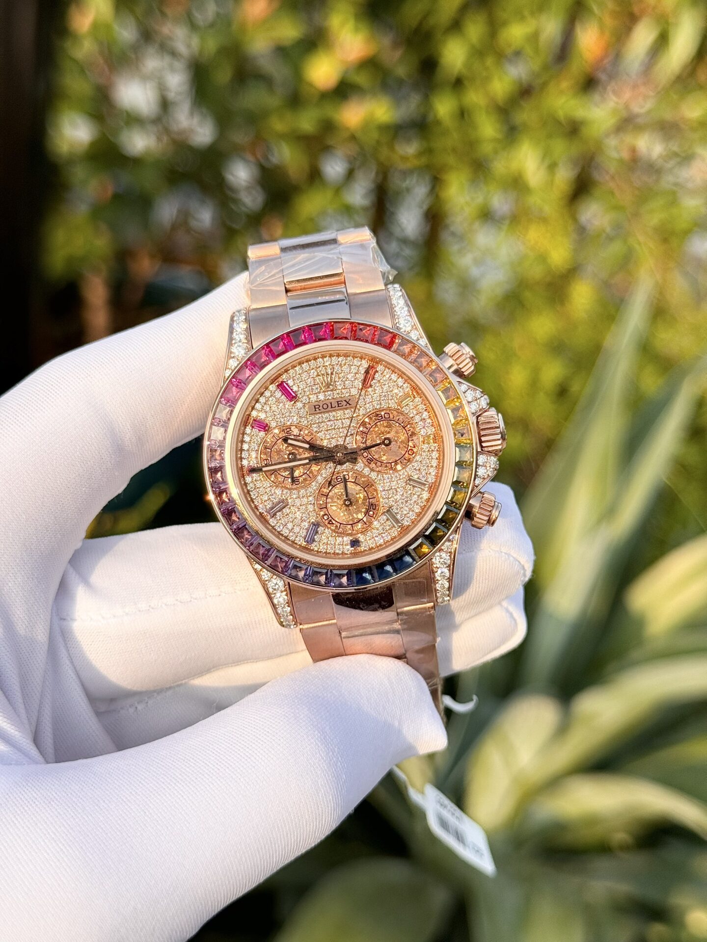 Rolex Replica 1:1 Watch Daytona Gold Wrapped Moissanite Diamond 40mm