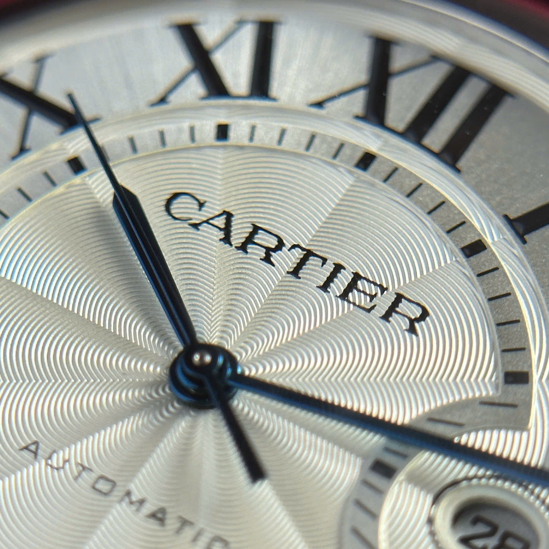 Cartier Ballon Bleu Replica Watch Dial White Leather Strap AF Factory 42mm