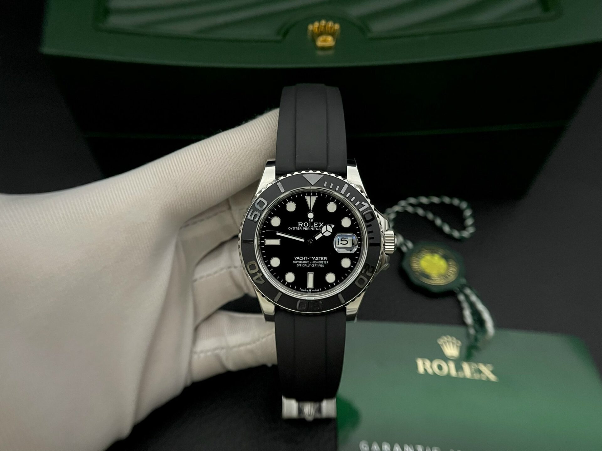 Rolex Replica 11 Watch Yacht-Master Swiss Movement Black Dial EW Factory 40mm