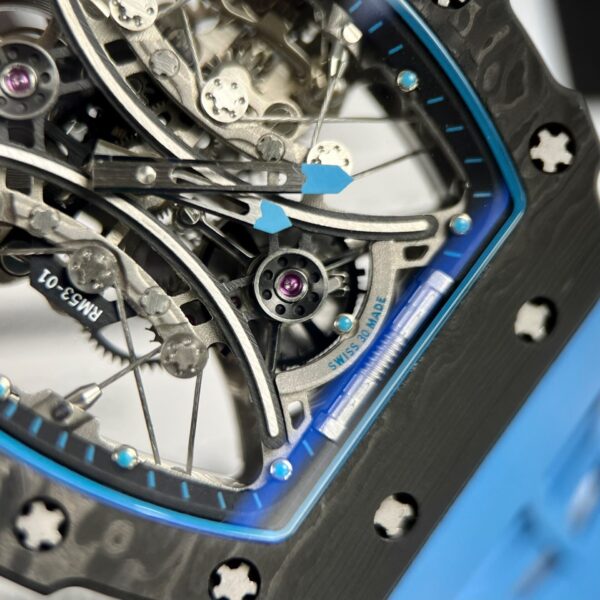 Richard Mille Rep 11 Watch Men s RM53-01 Pablo Mac Donough Tourbillon Carbon Case 44.5mm