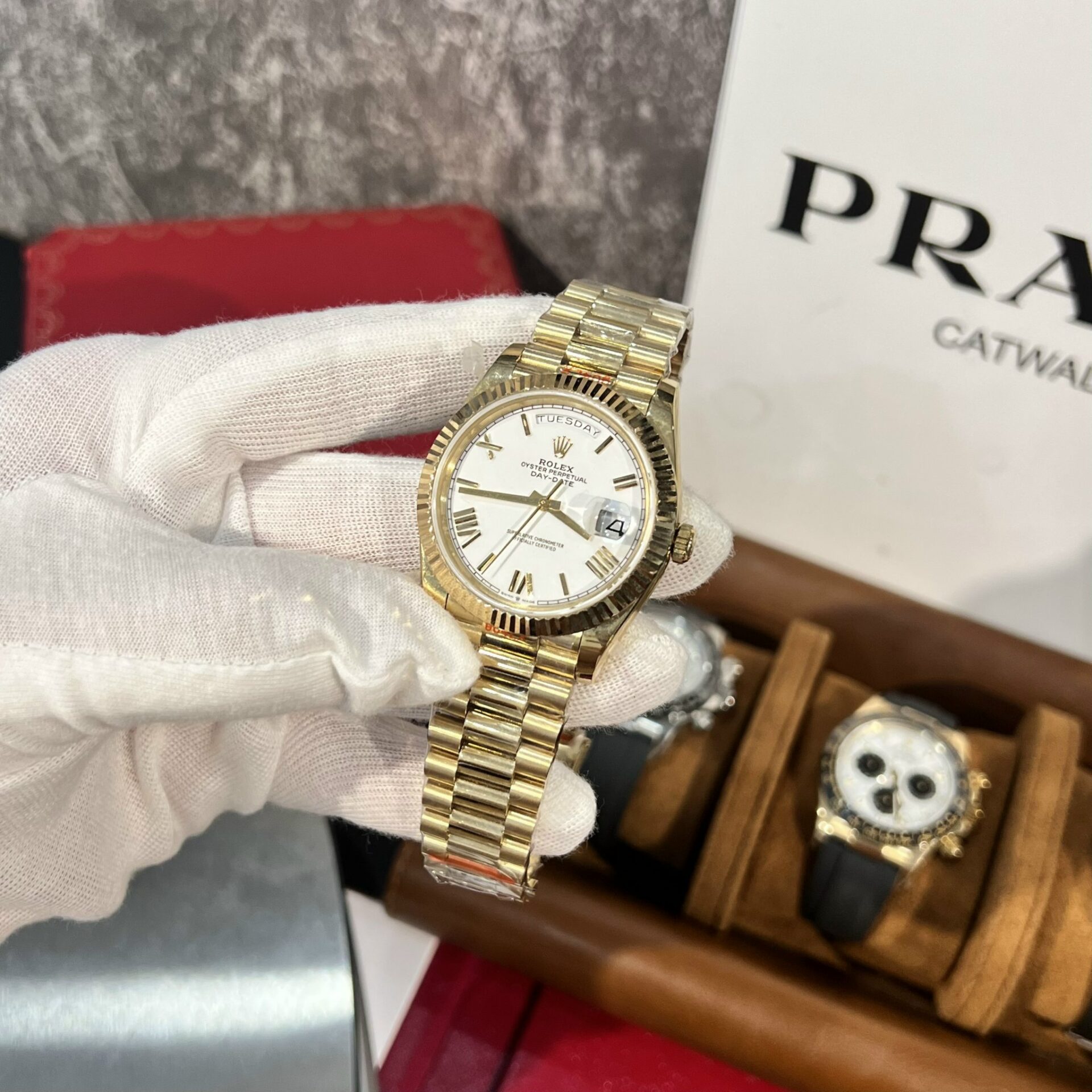 Rolex Replica 1:1 Watch Day-Date 228238 White Dial Factory GM V2 40mm