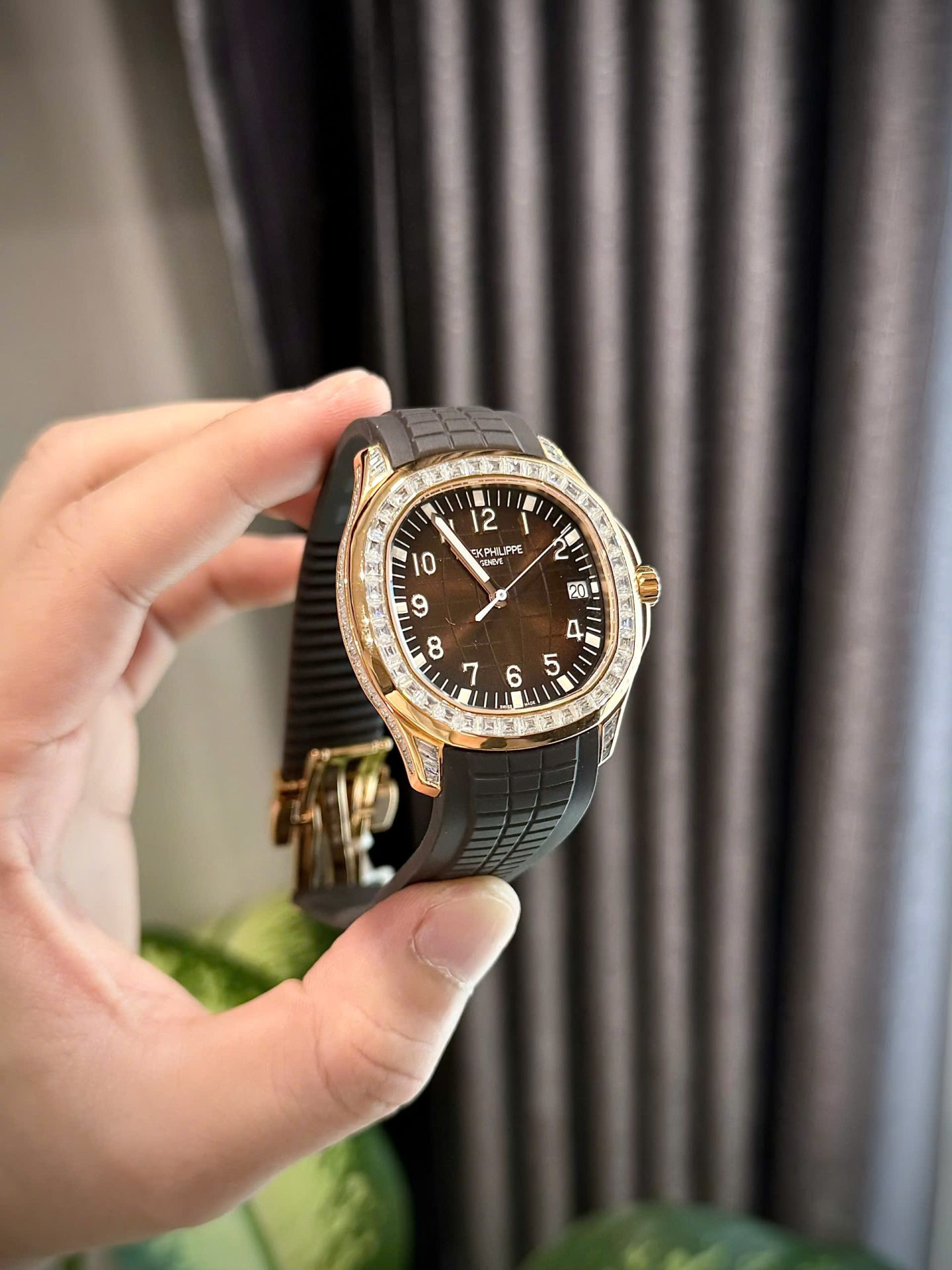 Patek Philippe Aquanaut 5167R Custom Gold Wrapped + Moissanite Diamonds 40mm