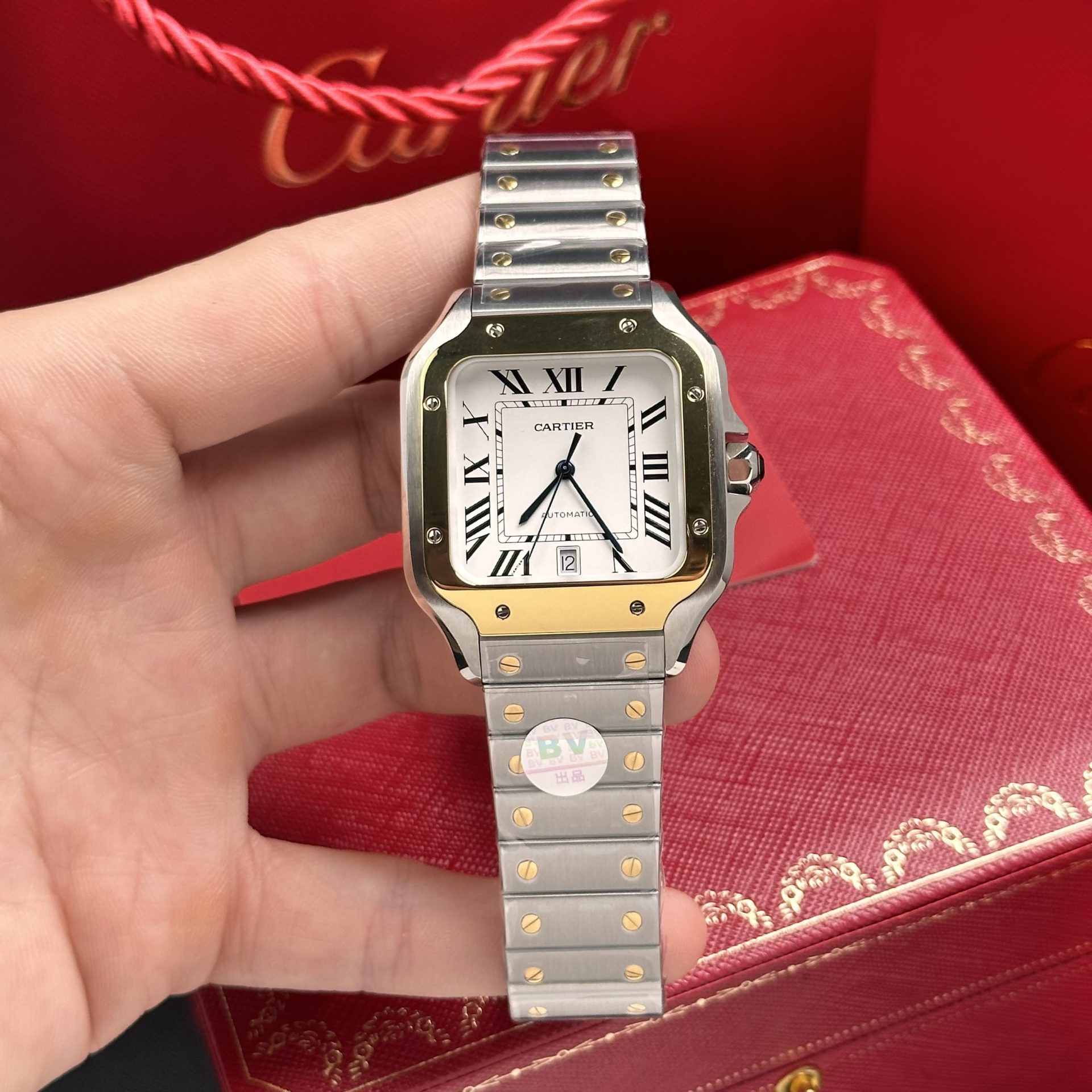 Cartier Replica 11 Watch Santos de Cartier W2SA0009 Demi Gold BV Factory 39.8mm